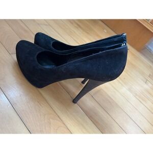 Miss Sixty Black Suede Platform Pumps Stiletto Heels EU 39 Made in Italy